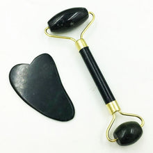 Load image into Gallery viewer, Natural Jade Face Massager Gua Sha Stone Face Guasha Masaje Facial Board Acupoint Eye Care SPA Massager Tool massage visage