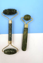 Load image into Gallery viewer, Natural Jade Roller Massager for Face Roller Gua Sha Jade Stone Face Massager Anti-wrinkle Lift Facial Beauty Skin Care Tools