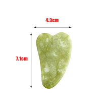 Load image into Gallery viewer, Natural Stone Jade Gouache Scraper Rose Quartz Facial Gua Sha Tools Neck Massager for Face Lifting Wrinkle Remover Beauty Health