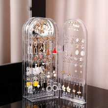 Load image into Gallery viewer, Necklace Jewelry Shelf Stand Holder Folding Earrings Studs Display Rack Panels Screen Organizer Storage Box