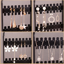 Load image into Gallery viewer, Necklace Jewelry Shelf Stand Holder Folding Earrings Studs Display Rack Panels Screen Organizer Storage Box