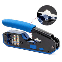 Load image into Gallery viewer, Network Cable Stripper Crimper Dual-use Plier Cutter For Cat6 Cat 5E Cat5 RJ12 RJ11 Rj45 Ethernet Cable Connector Modular Plug