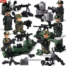 Load image into Gallery viewer, Military Jeeped Car Vehicle Model Building Block Mini Army Soldiers Figures Enlighten Brick MOC Toy For Kids Gift