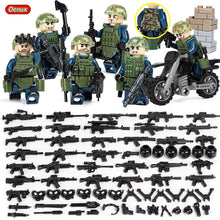 Load image into Gallery viewer, Military Jeeped Car Vehicle Model Building Block Mini Army Soldiers Figures Enlighten Brick MOC Toy For Kids Gift