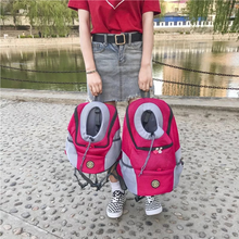 Load image into Gallery viewer, New Double Shoulder Portable Travel Backpack Outdoor Pet Dog Carrier Bag Pet Dog Front Bag Breathable Mesh Cat Shoulders Bag