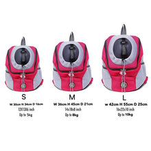 Load image into Gallery viewer, New Double Shoulder Portable Travel Backpack Outdoor Pet Dog Carrier Bag Pet Dog Front Bag Breathable Mesh Cat Shoulders Bag