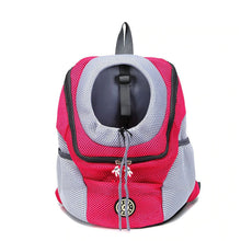 Load image into Gallery viewer, New Double Shoulder Portable Travel Backpack Outdoor Pet Dog Carrier Bag Pet Dog Front Bag Breathable Mesh Cat Shoulders Bag