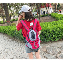 Load image into Gallery viewer, New Double Shoulder Portable Travel Backpack Outdoor Pet Dog Carrier Bag Pet Dog Front Bag Breathable Mesh Cat Shoulders Bag