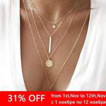 Load image into Gallery viewer, New European Lock Pendants Women Necklaces Exaggerated Gold Color Chain Neckalces Personality Collars for Female colar choker