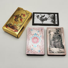 Load image into Gallery viewer, New Plastic Rider Hot Stamping Gold Foil Tarot Exquisite Board Game Divination Cards For Collection