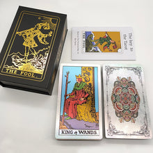 Load image into Gallery viewer, New Plastic Rider Hot Stamping Gold Foil Tarot Exquisite Board Game Divination Cards For Collection