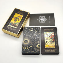 Load image into Gallery viewer, New Plastic Rider Hot Stamping Gold Foil Tarot Exquisite Board Game Divination Cards For Collection