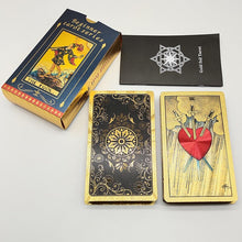 Load image into Gallery viewer, New Plastic Rider Hot Stamping Gold Foil Tarot Exquisite Board Game Divination Cards For Collection