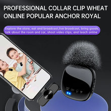 Load image into Gallery viewer, New R8 Wireless Lavalier Microphone Portable Audio Video Recording Mini Mic for iPhone Android Live Broadcast Gaming Phone Mic
