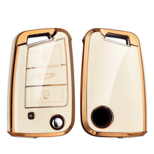 Load image into Gallery viewer, New TPU Car Flip Key Case Cover Shell for Golf 7 MK7 Tiguan MK2 for Seat Ateca Leon FR Ibiza Skoda Octavia Kodiaq