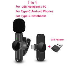 Load image into Gallery viewer, New Wireless Lavalier Microphone Noise Cancelling Audio Video Recording for iPhone/iPad/Android/Xiaomi/Samsung Live Game Mic