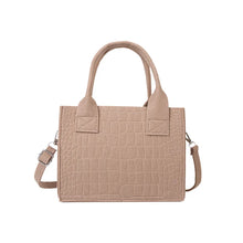 Load image into Gallery viewer, New Women Felt Mini Tote Handbag Popular Stone Texture Oneshoulder Messenger Bag Autumn Winter Small Square Bag 2024 New