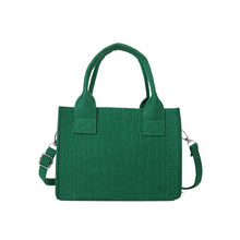 Load image into Gallery viewer, New Women Felt Mini Tote Handbag Popular Stone Texture Oneshoulder Messenger Bag Autumn Winter Small Square Bag 2024 New