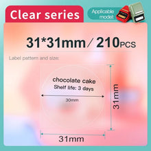 Load image into Gallery viewer, NiiMBOT B1/B21/B203 Label Paper Transparent Name Sticker Waterproof Self-adhesive Cartoon Small Label Circular Thermal Paper
