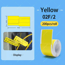 Load image into Gallery viewer, NiiMBOT B1 B21 B3S Cable Label Printing Sticker Network Cable Optical Fiber Tail Adhesive Network Switch Cable P Label Paper