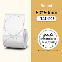 Load image into Gallery viewer, NiiMBOT B21 B3S B1 Round Label Printing Sticker Self-adhesive Thermal Waterproof Digital Number Cake Sealing Sticker Paper