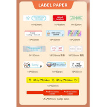 Load image into Gallery viewer, Niimbot B18 PET Label Paper Keep 8-10 Years Scratch-Resistant Tape Sticker And Colorful Carbon Ribbon For Portable Label Printer