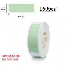 Load image into Gallery viewer, Niimbot D11 D110 D101 Mini Label printer paper Printing Label Waterproof Anti-Oil Price Tape Scratch-Resistant Label Sticker
