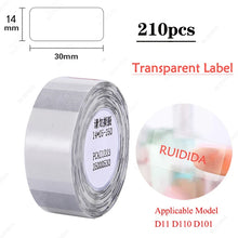 Load image into Gallery viewer, Niimbot D11 D110 D101 Mini Label printer paper Printing Label Waterproof Anti-Oil Price Tape Scratch-Resistant Label Sticker