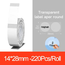 Load image into Gallery viewer, Niimbot D11 D110 Label Maker Tape Sticker Replacement Transparent Colorful White Label Machine Print Paper Waterproof Tearproof