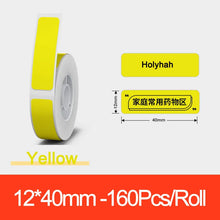 Load image into Gallery viewer, Niimbot D11 D110 Label Maker Tape Sticker Replacement Transparent Colorful White Label Machine Print Paper Waterproof Tearproof
