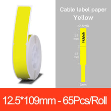 Load image into Gallery viewer, Niimbot D11 D110 Label Maker Tape Sticker Replacement Transparent Colorful White Label Machine Print Paper Waterproof Tearproof