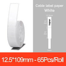 Load image into Gallery viewer, Niimbot D11 D110 Label Maker Tape Sticker Replacement Transparent Colorful White Label Machine Print Paper Waterproof Tearproof