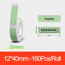Load image into Gallery viewer, Niimbot D11 D110 Label Maker Tape Sticker Replacement Transparent Colorful White Label Machine Print Paper Waterproof Tearproof