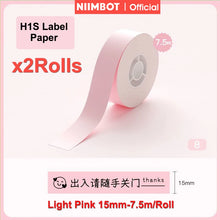 Load image into Gallery viewer, Niimbot H1S Label Printer Paper Continuous Printing Thermal Stickers 15mm * 7.5M Waterproof Anti-Oil Scratch-Resistant Sticker