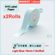 Load image into Gallery viewer, Niimbot H1S Label Printer Paper Continuous Printing Thermal Stickers 15mm * 7.5M Waterproof Anti-Oil Scratch-Resistant Sticker