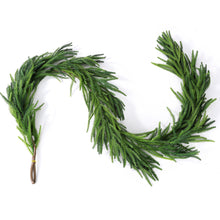 Load image into Gallery viewer, Christmas decoration rattan simulation feel soft glue pine and cypress rattan Norfolk pine green plant pine needles