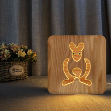 Load image into Gallery viewer, 3D Small Night Lamp Pine Material Holiday Gift Children Room Decorative Lights