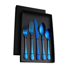 Load image into Gallery viewer, Stainless Steel Tableware Gift Set 5 Components Western Food Knife, Fork and Spoon 20-Piece Set