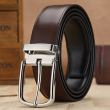 Load image into Gallery viewer, Men's Leather Belt Men's Pin Buckle Belt Double-Sided Preferred Pant Belt