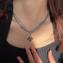 Load image into Gallery viewer, Titanium Steel Black Love Pendant Necklace Jewelry Pendant Set Decorative Jewelry