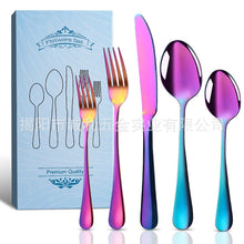 Load image into Gallery viewer, Stainless Steel Tableware Silverware Set for 8 People 40-Piece Set Knife, Fork and Spoon Dishwasher