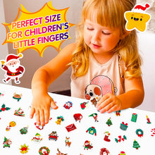 Load image into Gallery viewer, 50 Christmas Stickers New Santa Claus Stickers Snowflake Decoration Scene Sticker Decoration