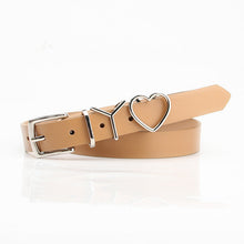 Load image into Gallery viewer, Fashion Trendy Fashion Joker Letter Iy Heart Buckle Decorative Suit Clothes Pant Belt