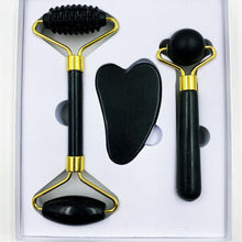 Load image into Gallery viewer, Natural Jade Beauty Instrument Double-Headed Jade Roller Facial Full Set Massage Beauty Instrument