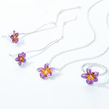 Load image into Gallery viewer, Women's Necklace Violet 925 Silver Purple Gradient Choker Gift for Girls