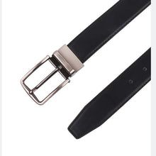 Load image into Gallery viewer, Convenient Rotating Pin Buckle Pu Belt Men's Business Litchi Pattern Two-Color Belt