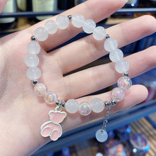 Load image into Gallery viewer, New Cute Bear Matte Crystal Bracelet Night Market Stall Boutique Bracelet Whole Gift for Bestie