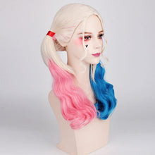 Load image into Gallery viewer, Suicide cosplay Halloween Quinn Squad Harley Monster Wig holster baseball bat Bracelet Belt necklace Gloves Accessories Full Set