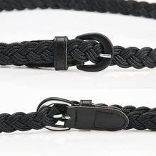 Load image into Gallery viewer, Woven Belt Pu Iron Button Fashionable All-Match Shirt Dress Decoration Belt