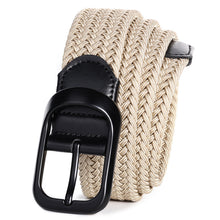 Load image into Gallery viewer, Youth Elastic Elastic Waistband for Men and Women Canvas Belt Elastic Woven Lengthened No Hole Jeans Strap